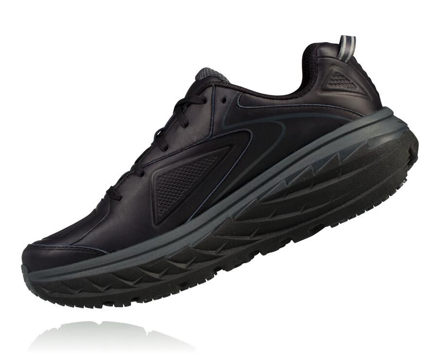 Tenis Hoka One One Hombre Negros - Bondi Cuero - BLJV60731